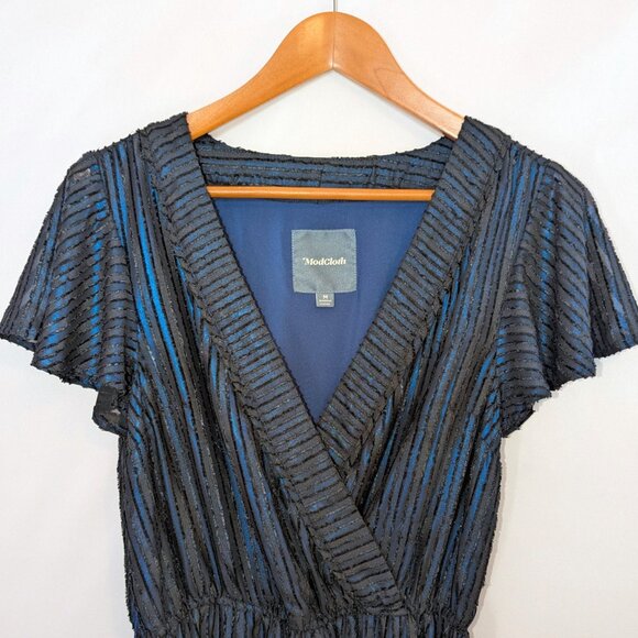 ModCloth | Your Time To Shine Maxi Dress in Blue & Black | Size Medium - Picture 6 of 14